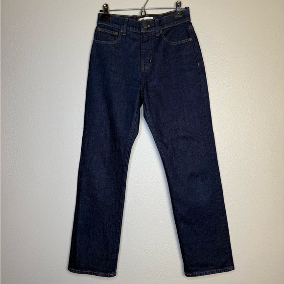 Madewell Denim - MADEWELL 90s Straight Jeans Womens 25P Dark Indigo Petite